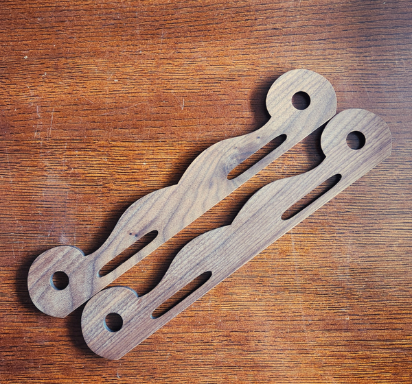 Hedeby Bag Handle - walnut - 12" rounded