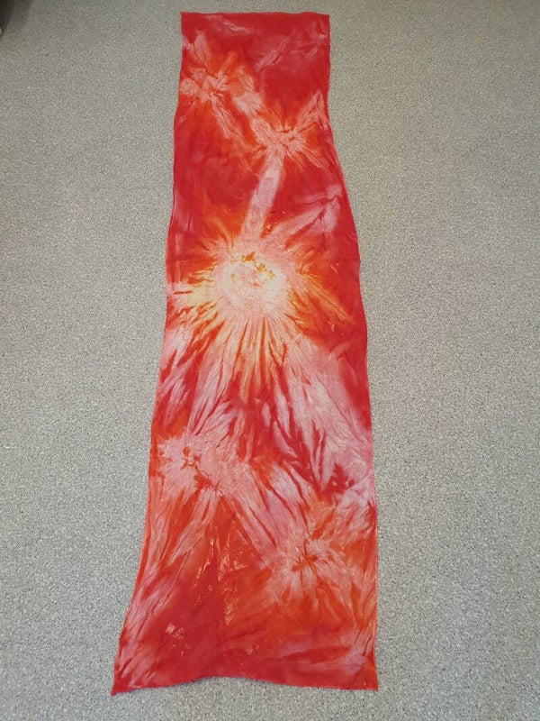 Seidenschal  Feuer 45x180cm