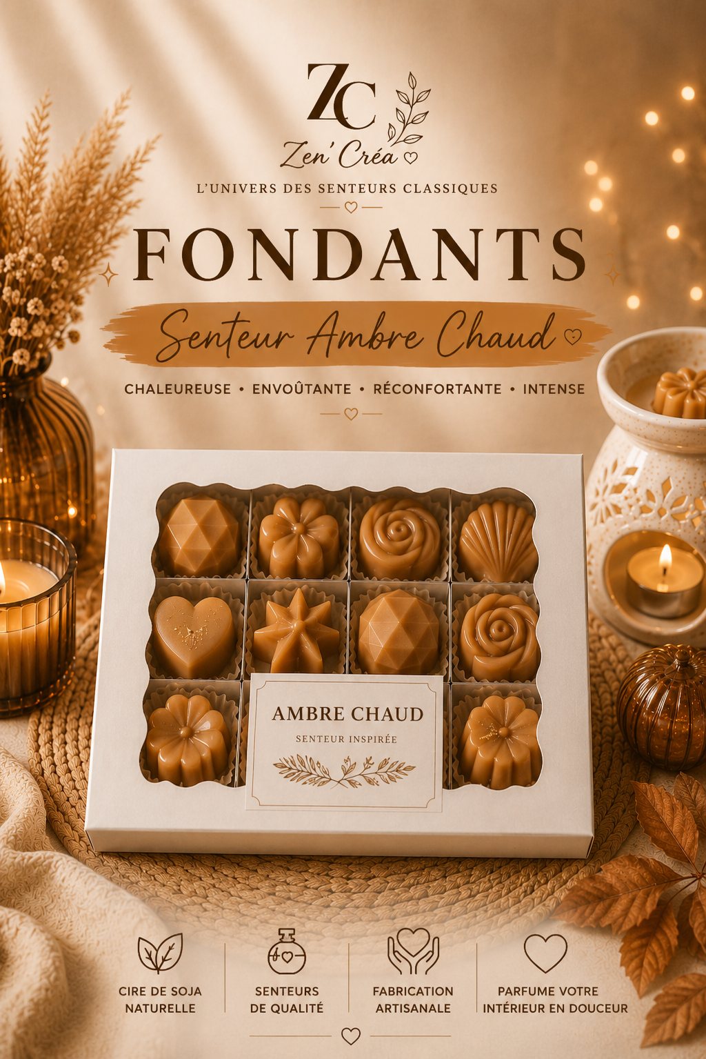 Fondants "Ambre chaud"