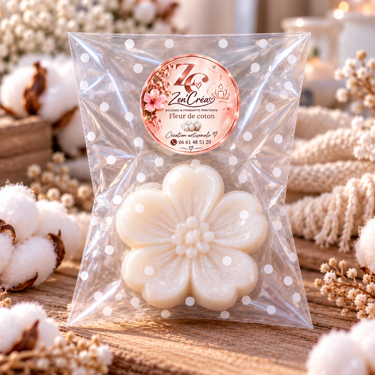 Fondant "Fleur de coton"