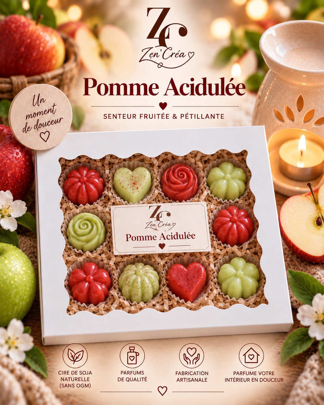 Fondants "Pomme acidulée"