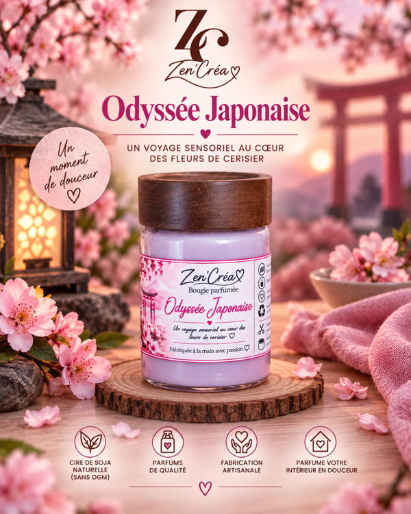 Bougie parfumée "OdysséeJaponaise"