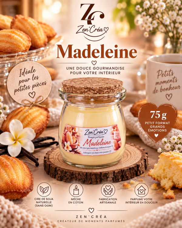Bougie parfumée "Madeleine"