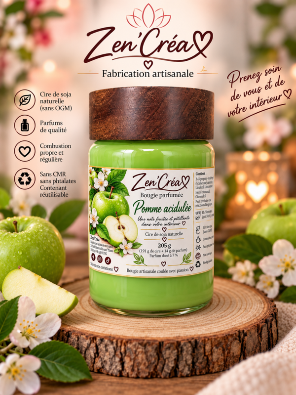 Bougie parfumée "Pomme acidulée"