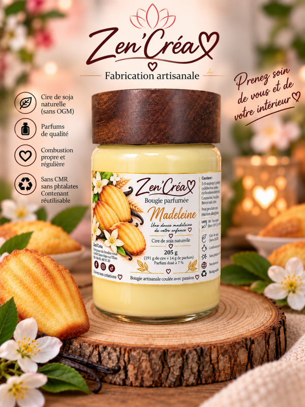 Bougie parfumée "Madeleine"