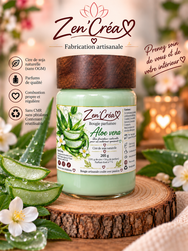 Bougie parfumée "Aloé Vera"
