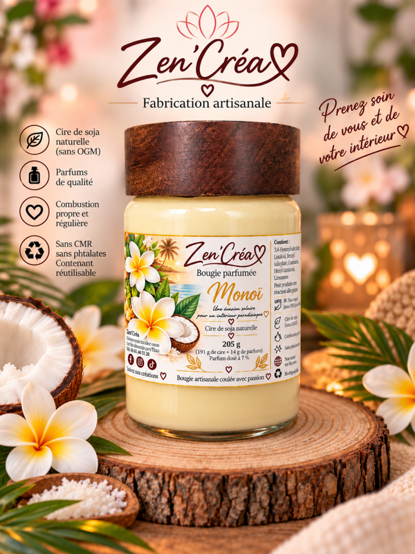 Bougie parfumée "Monoï"