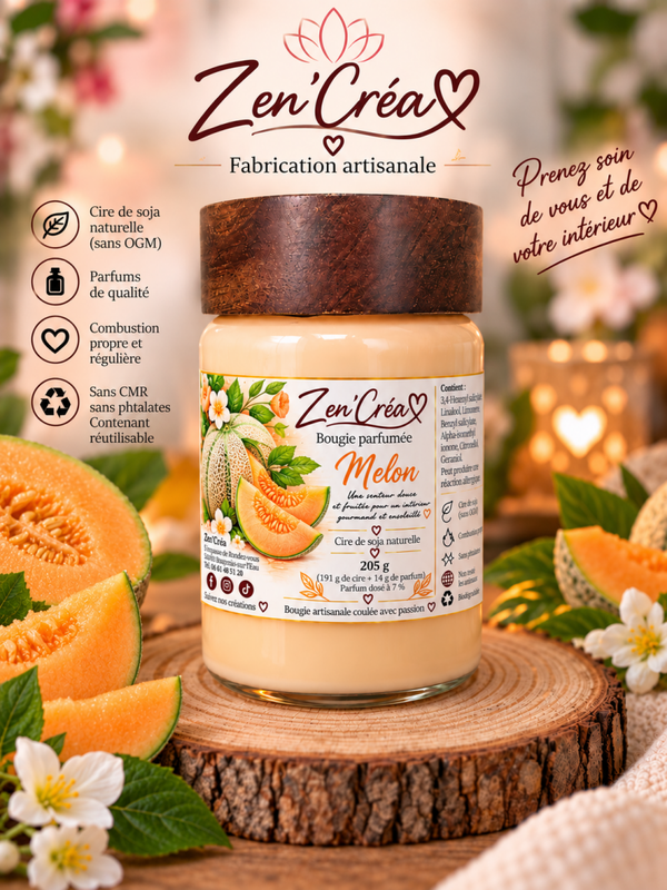 Bougie parfumée "Melon"
