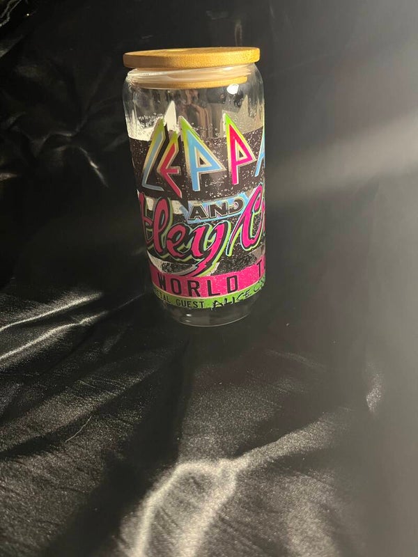 Glass tumbler def leopard