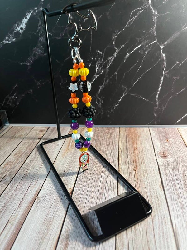Halloween theme keychain with enamel charm