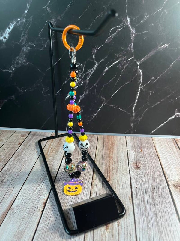 Halloween pumpkin keychain
