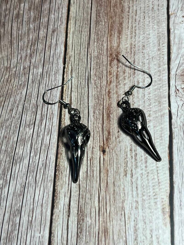Plague mask earrings