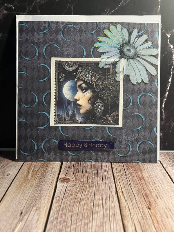 Steam punk greetings card