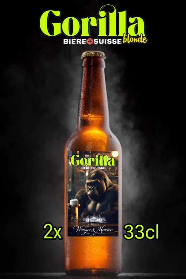2 pack Bières blonde GORILLA 100% Suisse artisanale