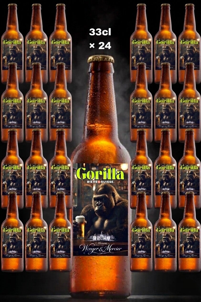 Pack 24x Bières blonde GORILLA 100% Suisse artisanale