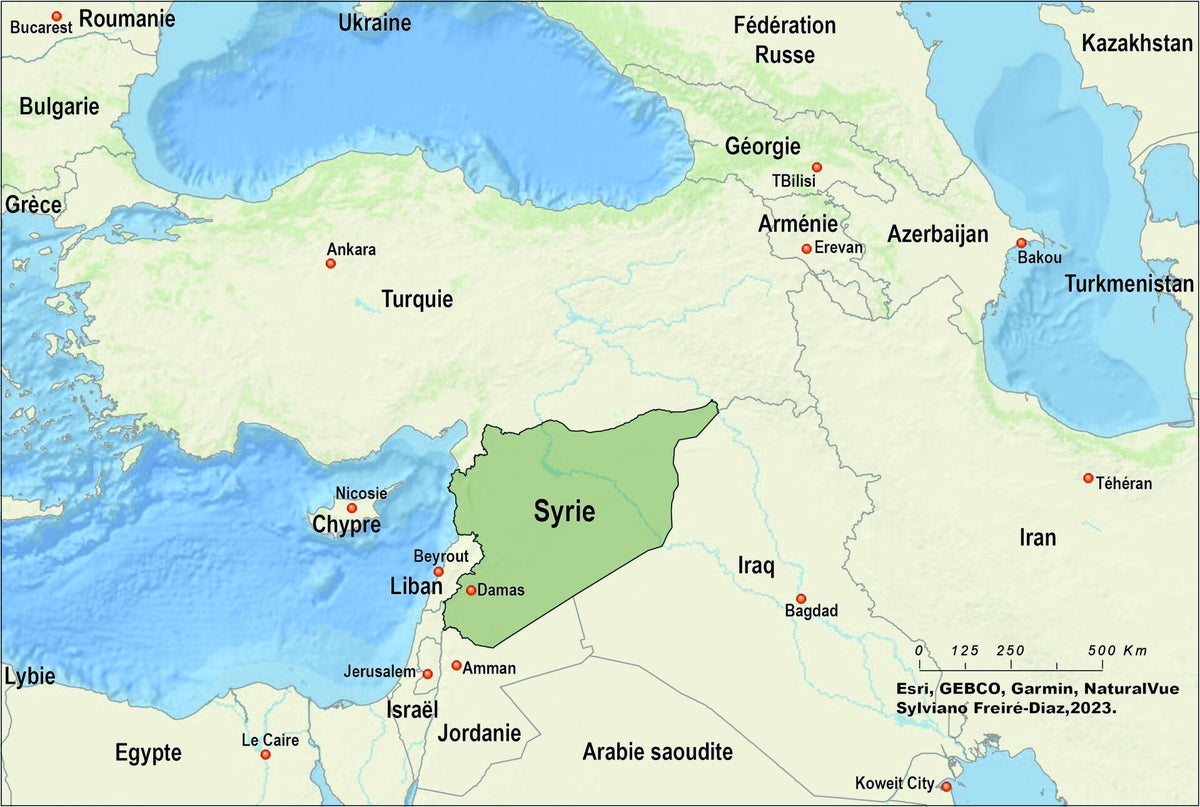 La Syrie / Cartes touristiques / Nos cartes pour l'édition | Gaïa ...