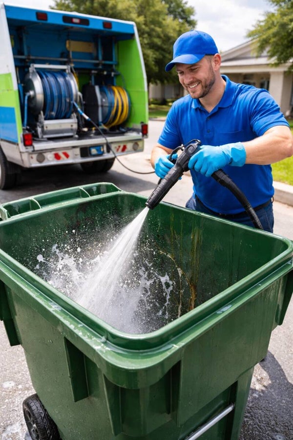 Garbage Trash Bin Cleaning