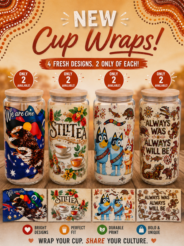 Designer Cups and Straw set