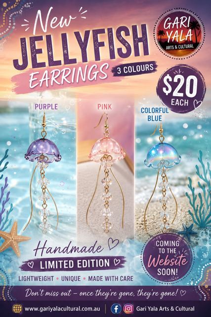 🪼 NEW 3D JELLYFISH EARRINGS 🪼