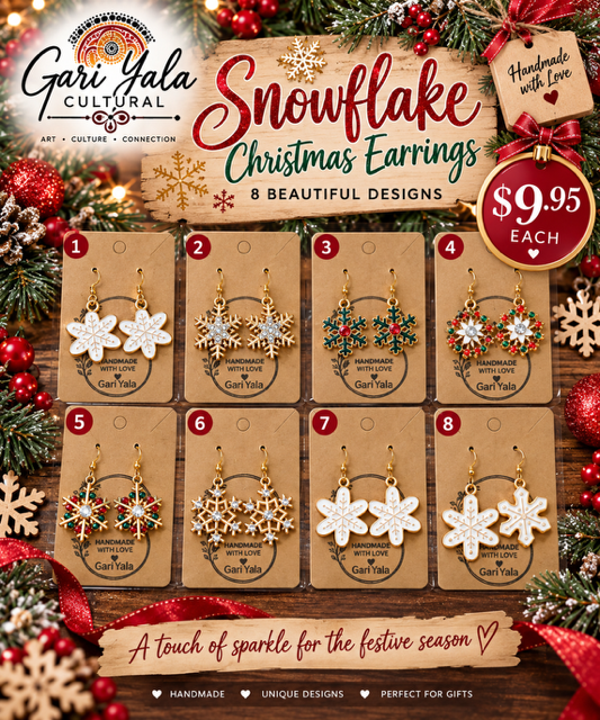 Snowflake Christmas Earrings
