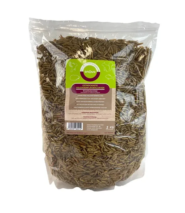 getrocknete Soldatenfliegenlarven 1kg