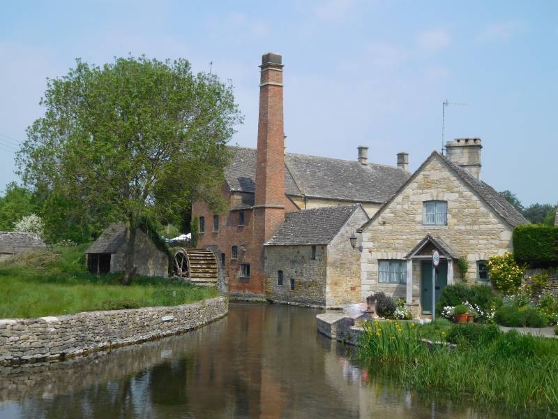 Lower Slaughter, met oude molen