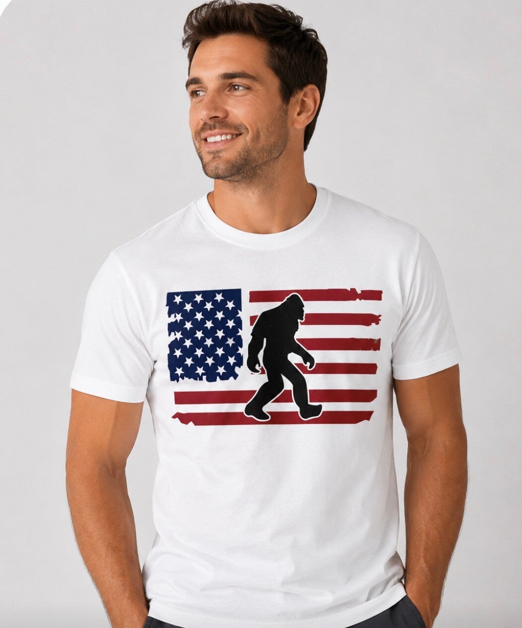Patriotic-Bigfoot Flag