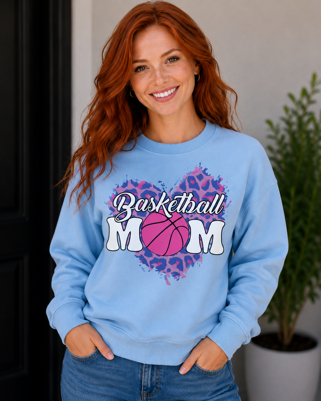 Sports-Basketball Mom-Pink