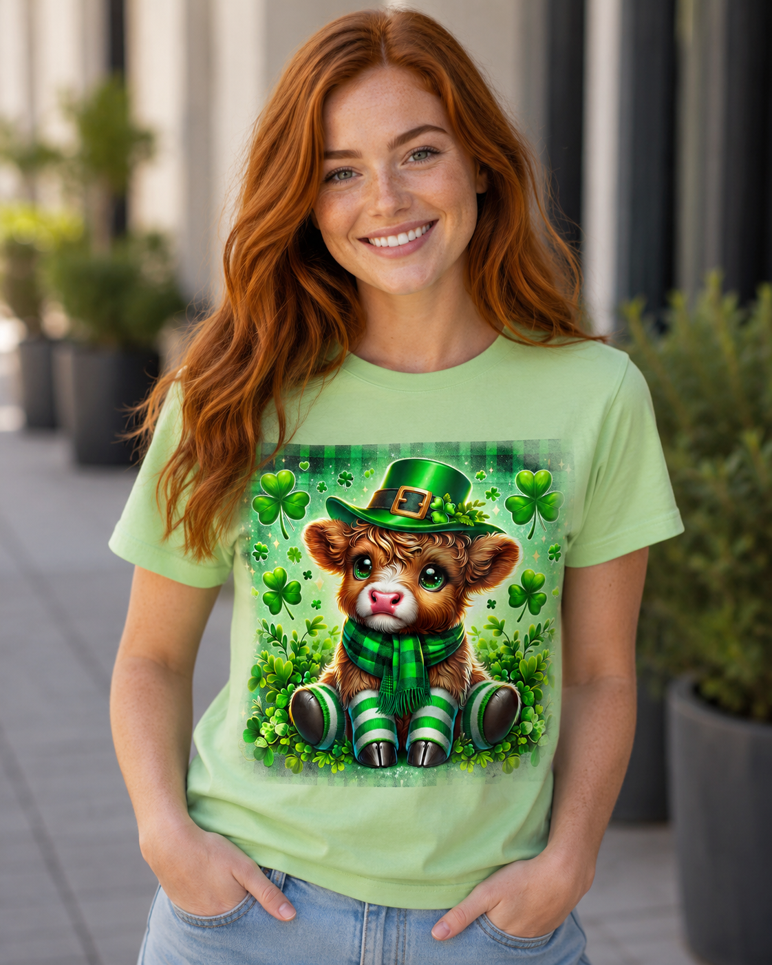 St Patricks Day-Cow Hat/Scarf