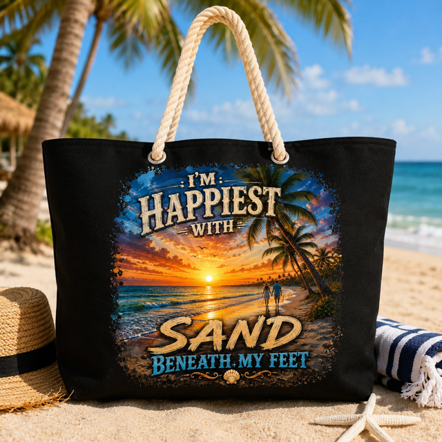 I'm Happiest with sand under my Feet