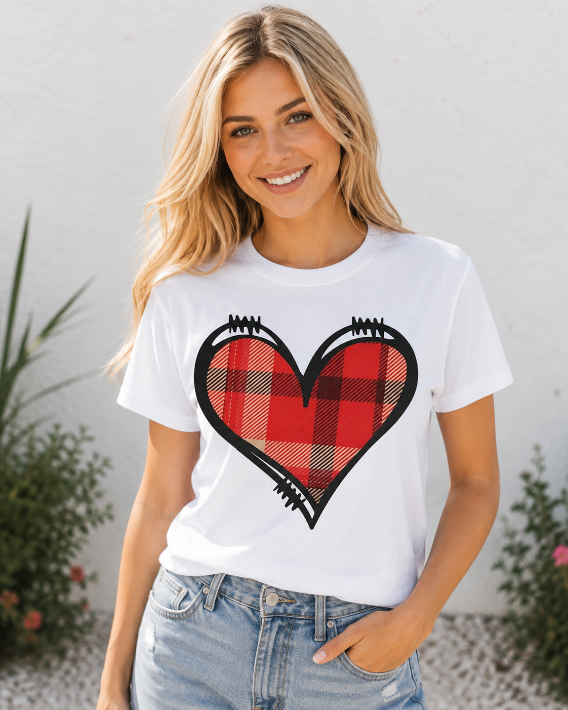 Valentines-Plaid Heart