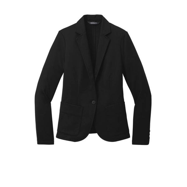 Blazer nero minimalista in maglia | Strato leggero e versatile