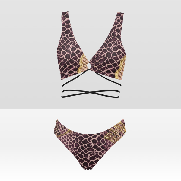 Bikini con laccetti incrociati