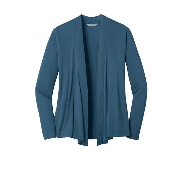 Cardigan minimalista aperto sul davanti