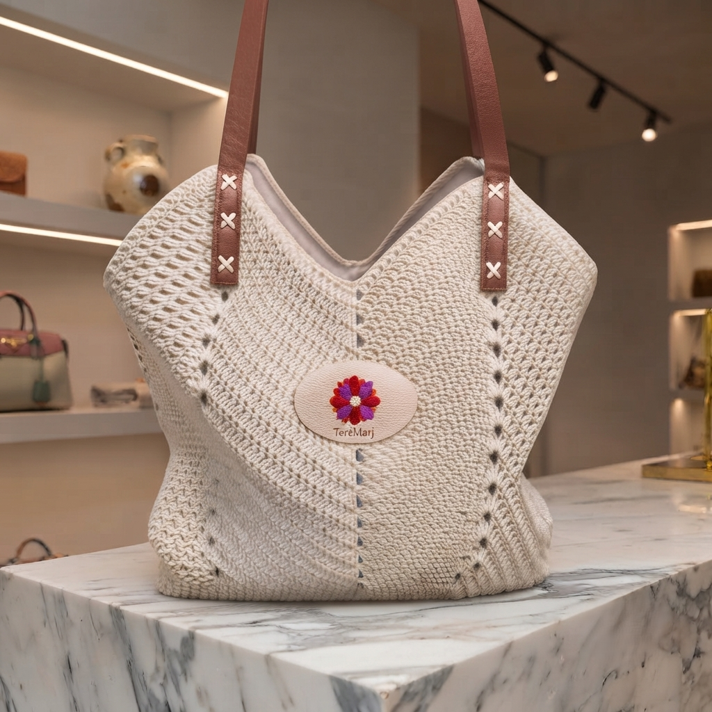 Borsa a tracolla in paglia
