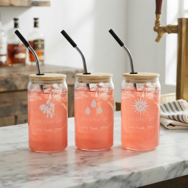 Can Glass with Lid