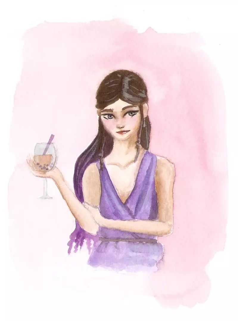 ÉVÉNEMENT - Encre de Chine colorée sur papier aquarelle / format A5