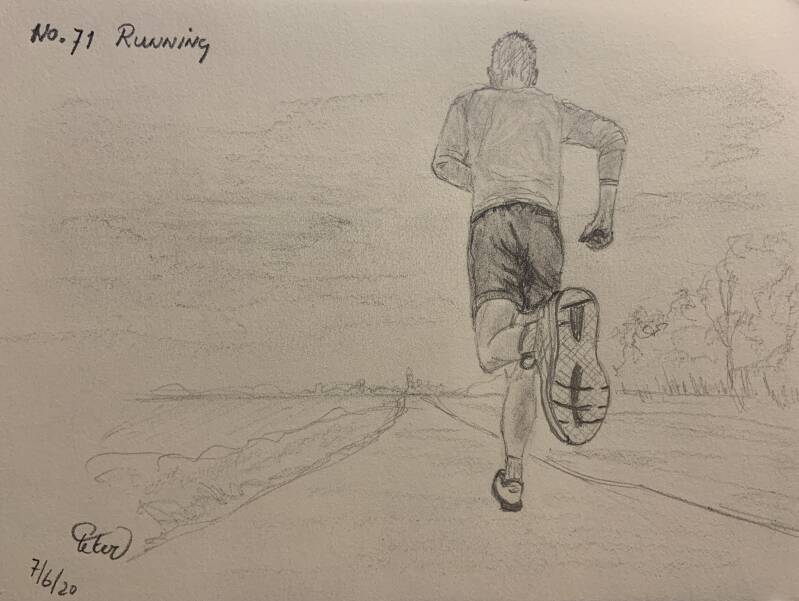 A drawing a day Running