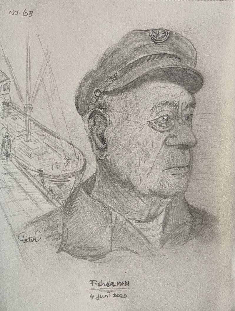 A drawing a day Fisherman