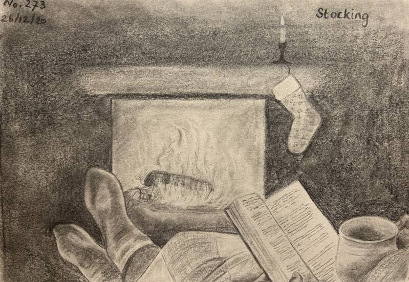 A drawing a day Stocking