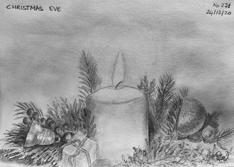 A drawing a day Christmas Eve