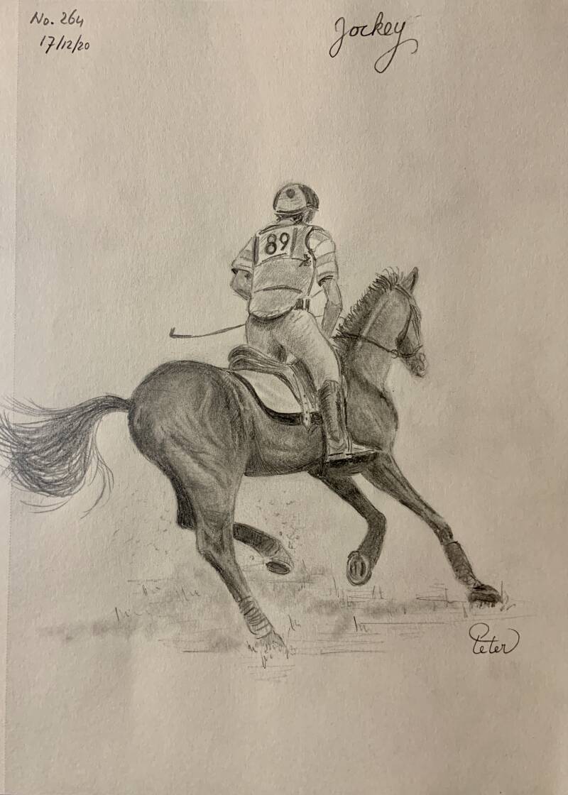 A drawing a day Jockey
