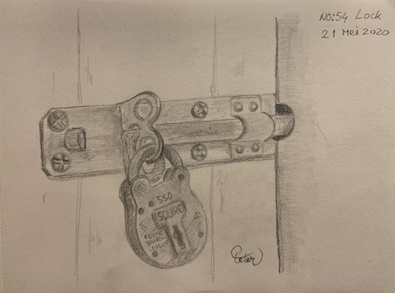 A drawing a day Lock 