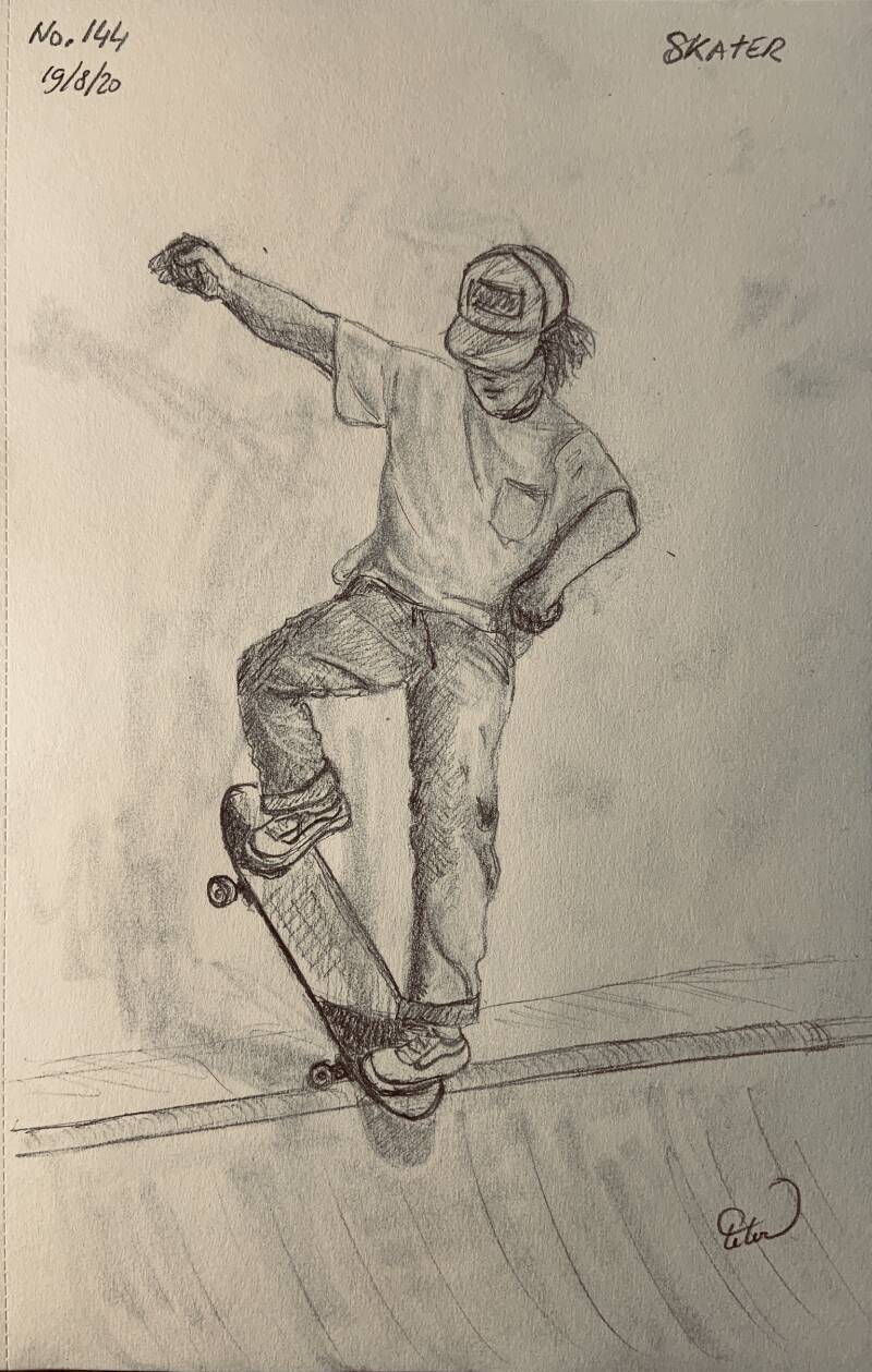 A drawing a day Skater 