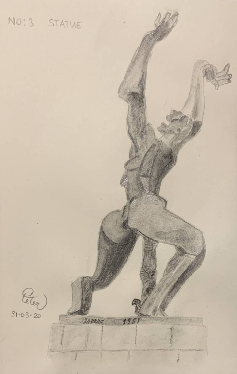 A drawing a day Statue 
