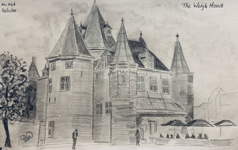 A drawing a day The Weigh House 