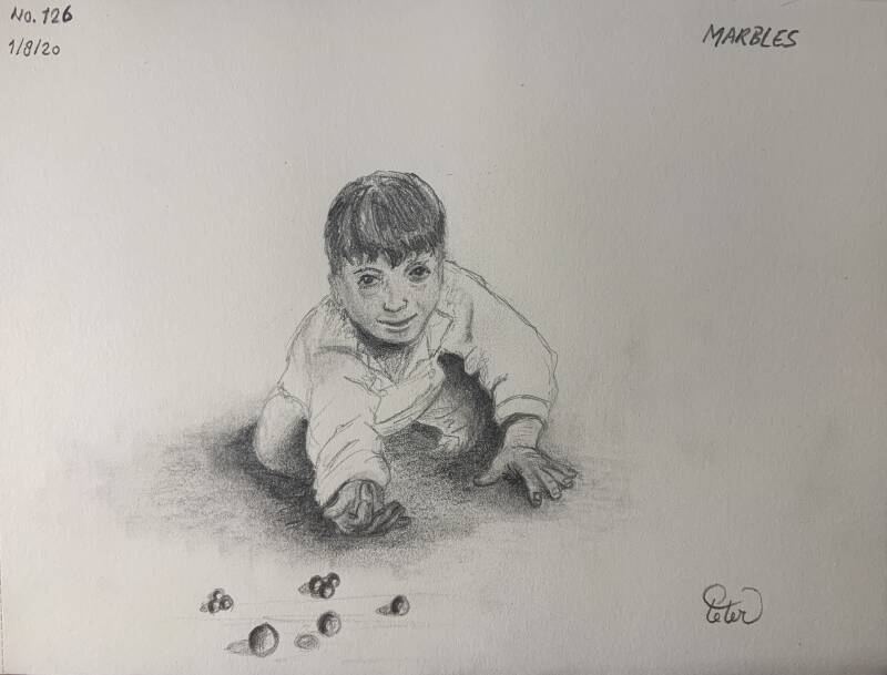 A drawing a day Marbles 
