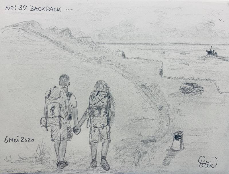 A drawing a day Backpack