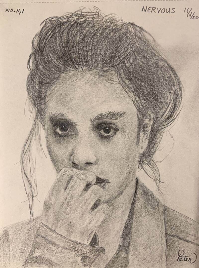 A drawing a day Nervous