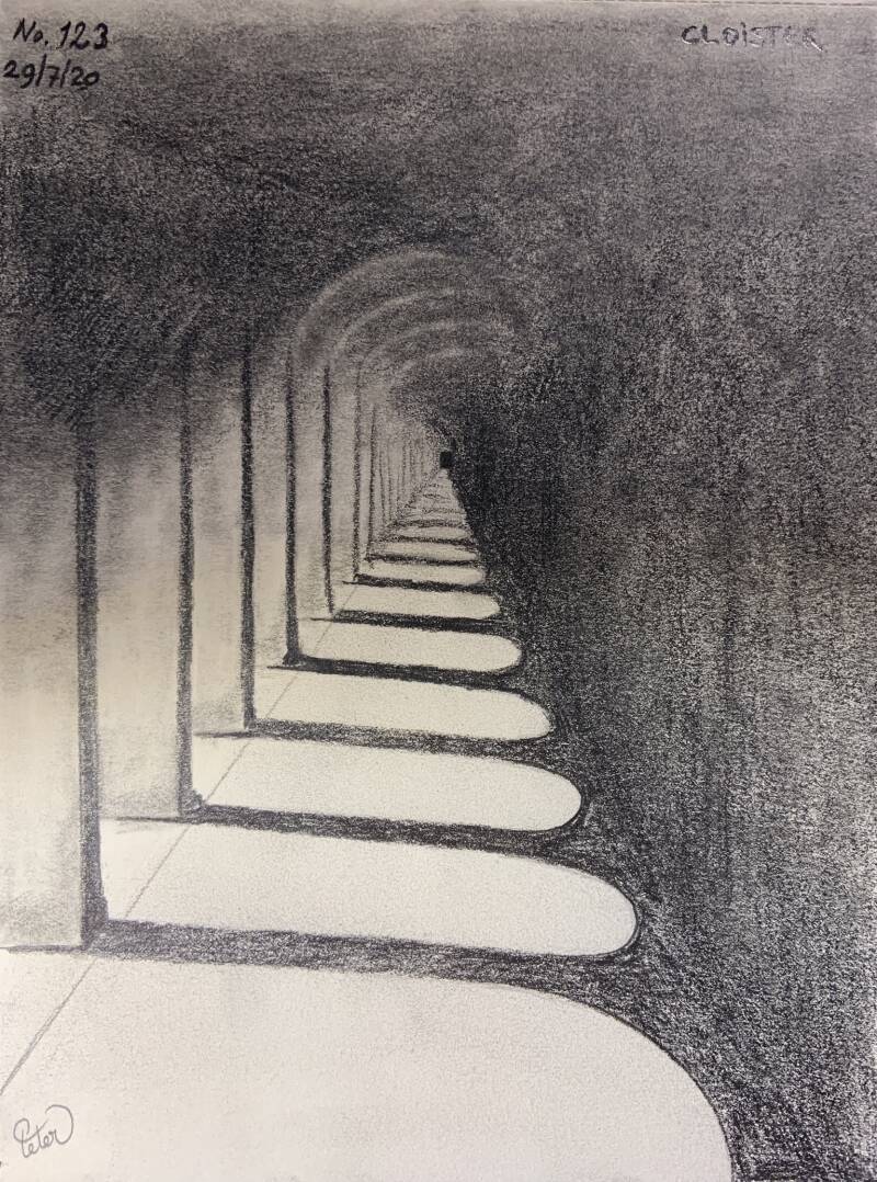 A drawing a day Cloister 